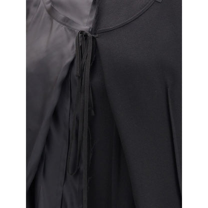 Margiela Black Acetate Casual Dress