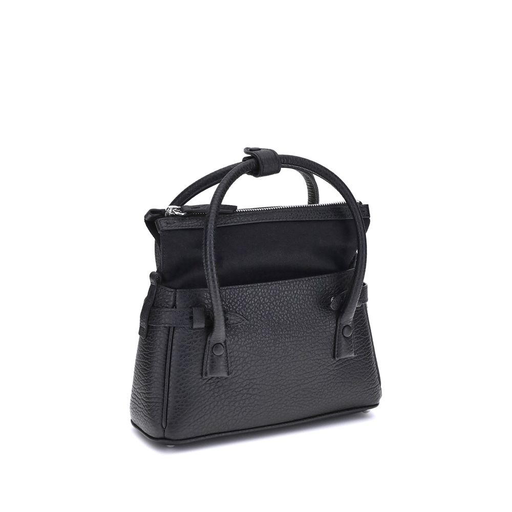 Margiela Black Calf Leather Bos Taurus Handbag Margiela