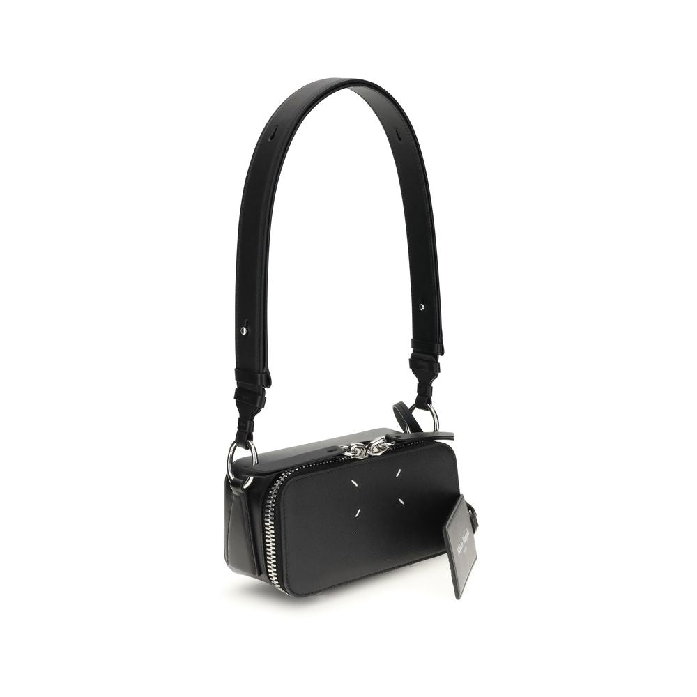 Margiela Black Calf Leather Bos Taurus Shoulder Bag Margiela