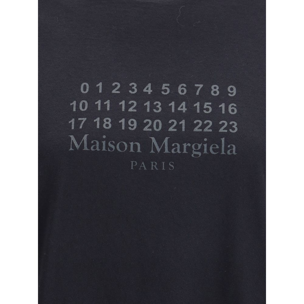 Margiela Black Cotton T-Shirt Margiela