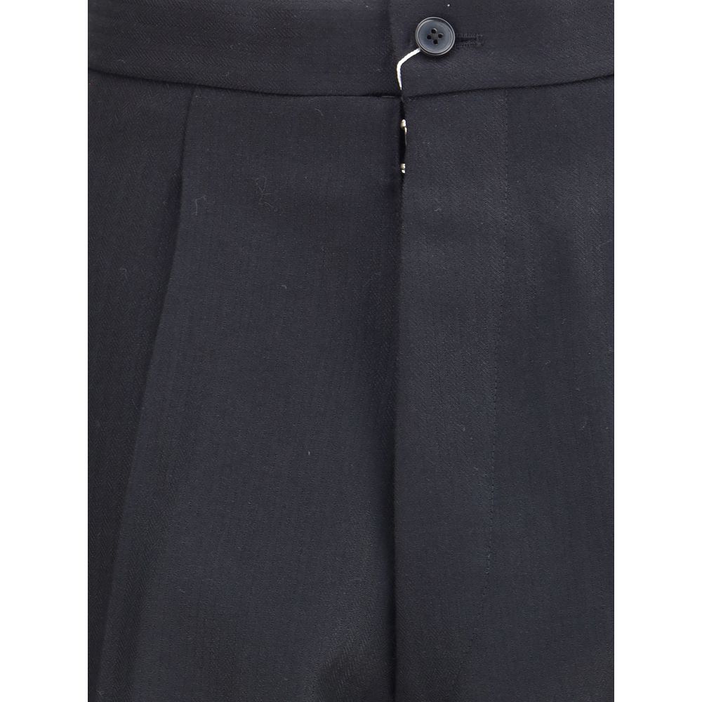 Margiela Black Wool Dress Pants Margiela