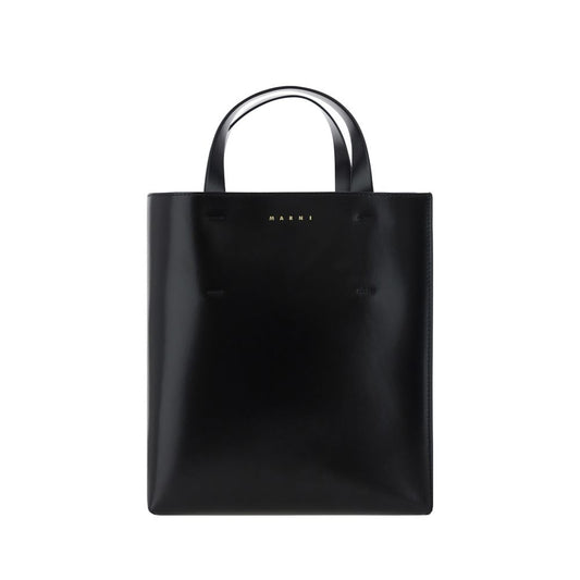 Marni Black Calf Leather Bos Taurus Handbag Marni