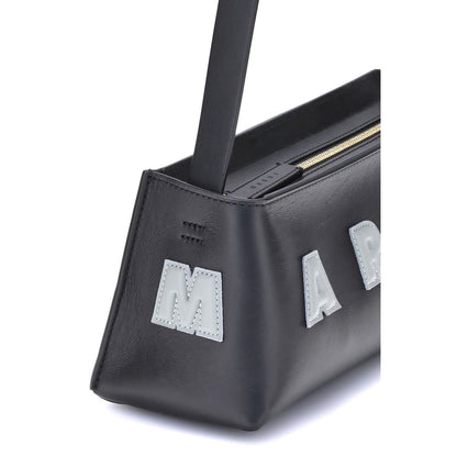 Marni Black Calf Leather Bos Taurus Shoulder Bag Marni