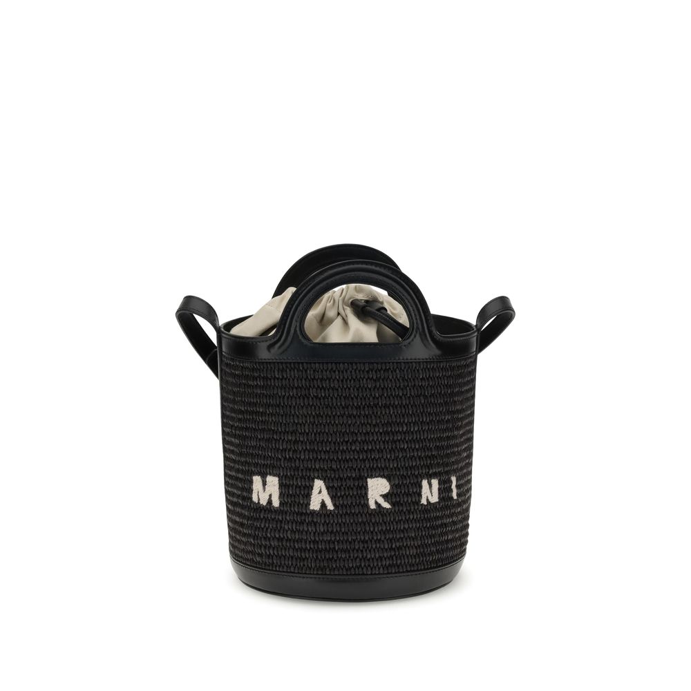 Marni Black Cotton Backet Bag Marni