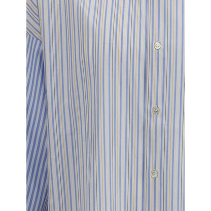 Marni Light Blue Cotton Pattern Shirt Marni