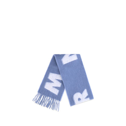 Marni Light Blue Wool Scarf Marni