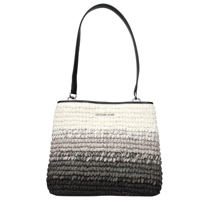 Michael Kors Black Raffia Shoulder Bag