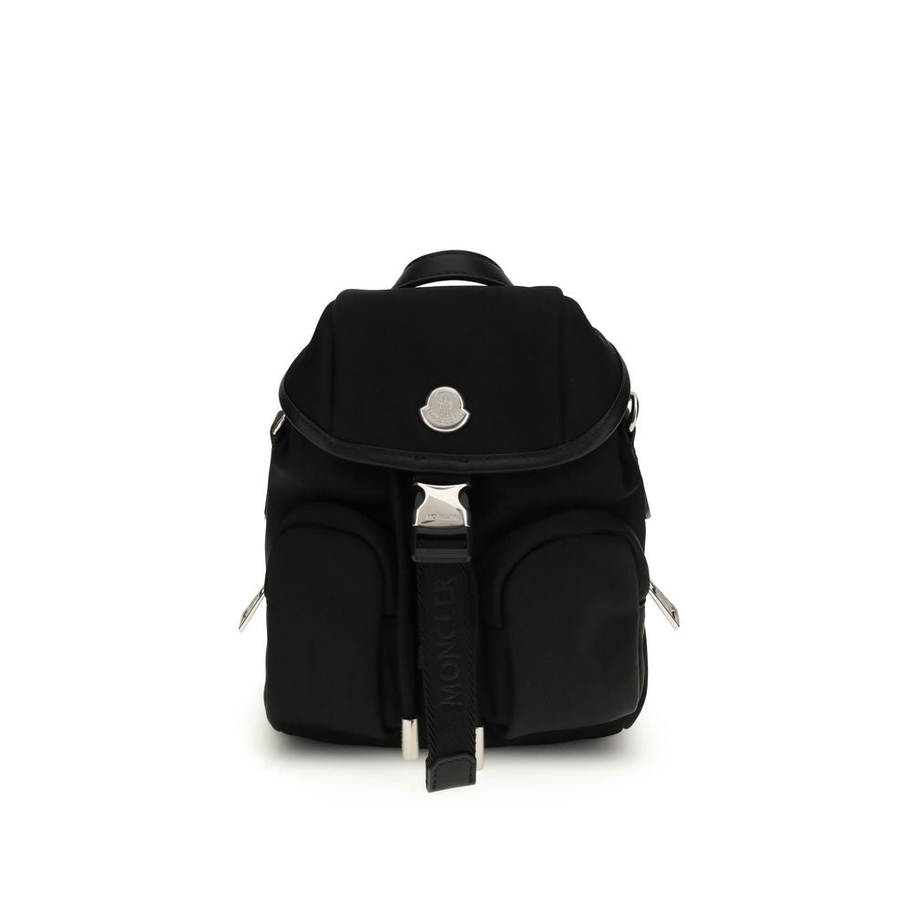 Moncler Black Calf Leather Bos Taurus Backpack Moncler
