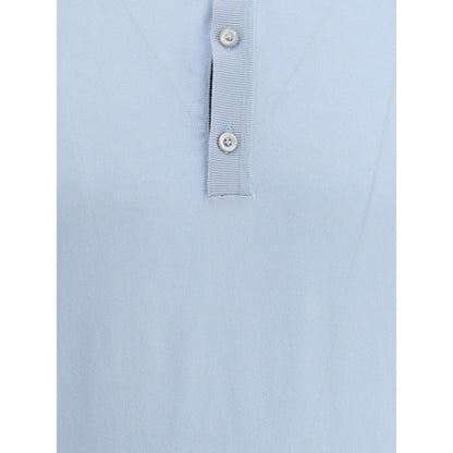 MooRER Light Blue Cotton Polo Shirt MooRER