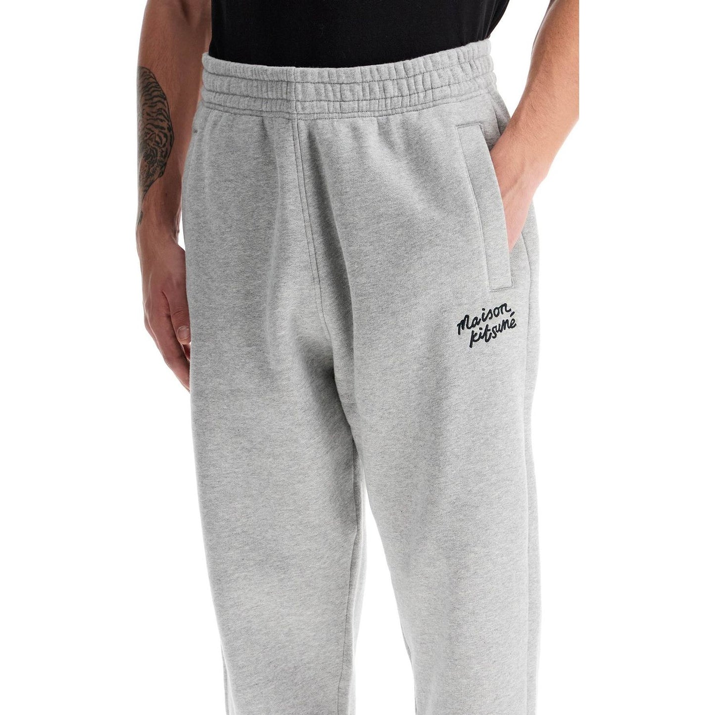 Maison Kitsune comfort joggers with embroidery Trousers Maison Kitsune