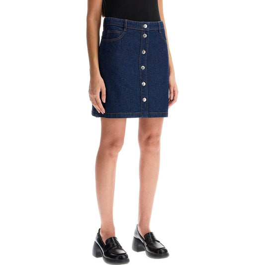 Maison Kitsune japanese denim mini skirt Skirts Maison Kitsune