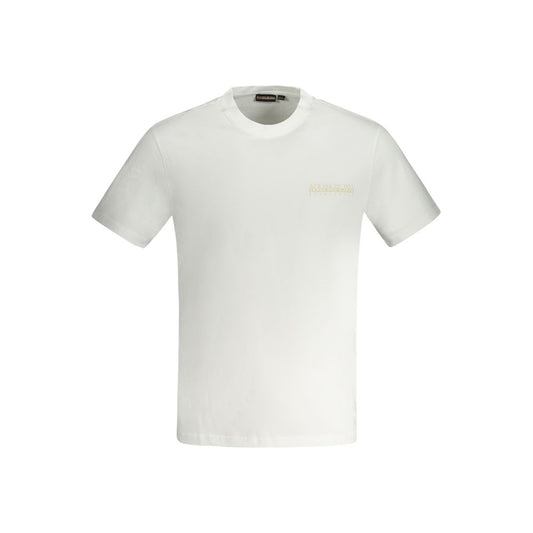 Napapijri Bianco Cotton Men T-Shirt