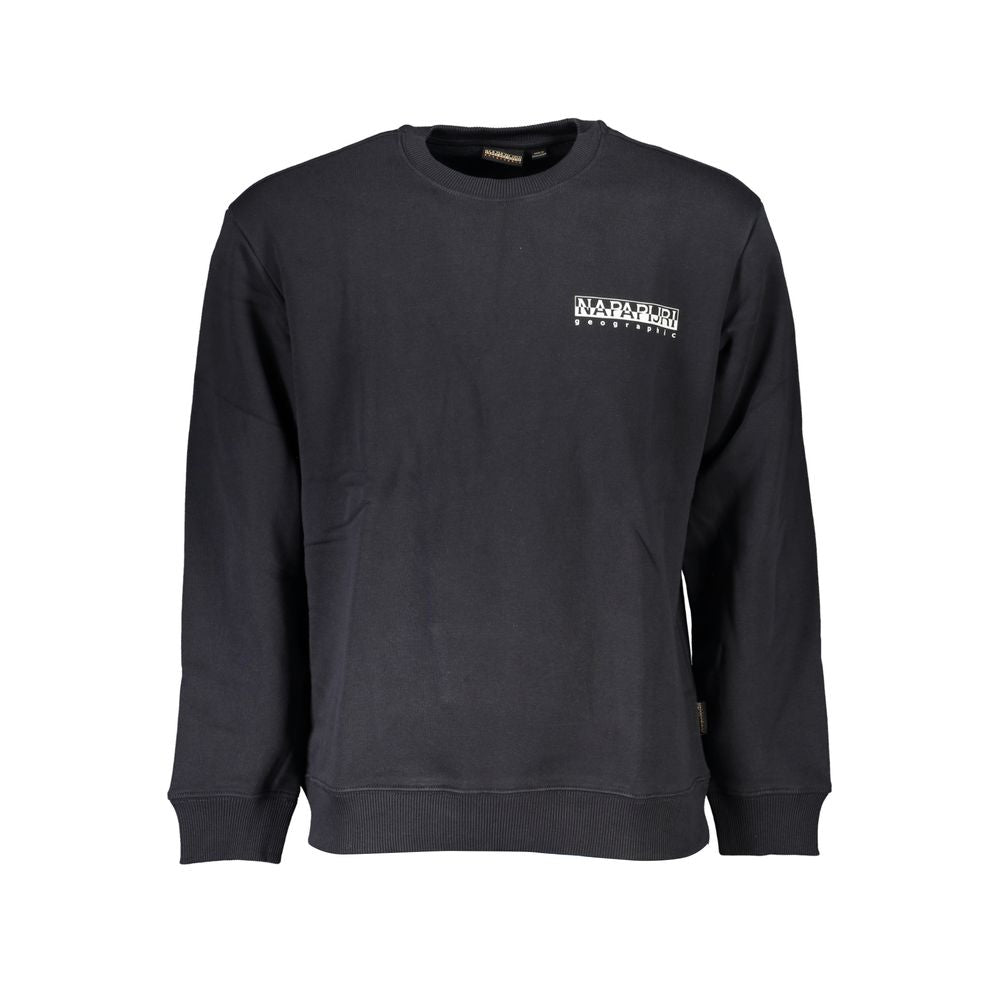 Napapijri Black Cotton Men Sweatshirt Napapijri