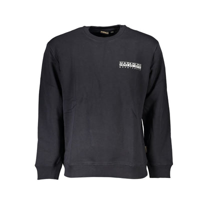 Napapijri Black Cotton Men Sweatshirt Napapijri