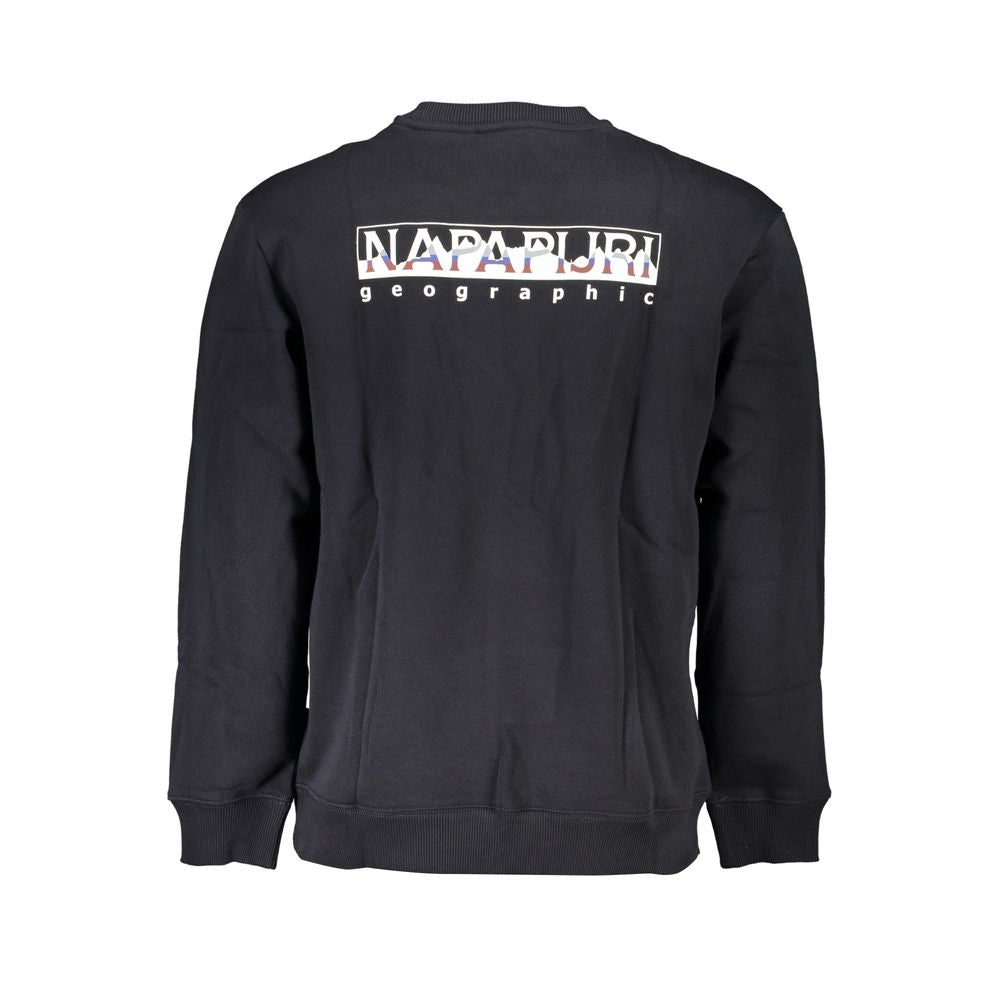 Napapijri Black Cotton Men Sweatshirt Napapijri