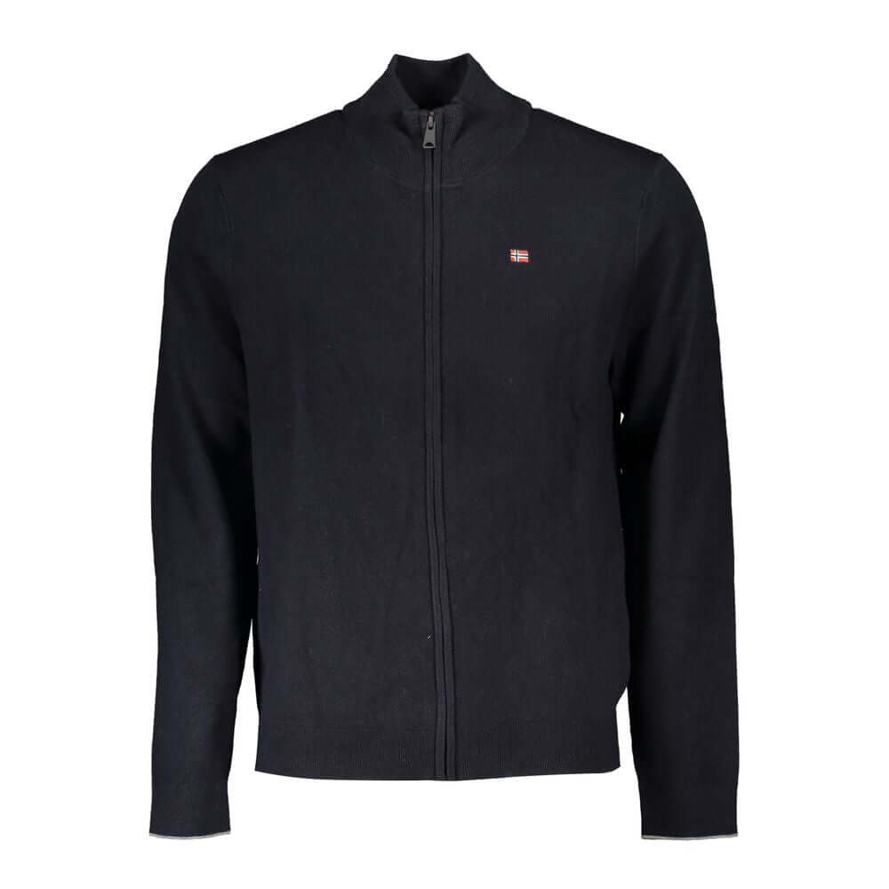 Napapijri Black Tessuto Men Cardigan