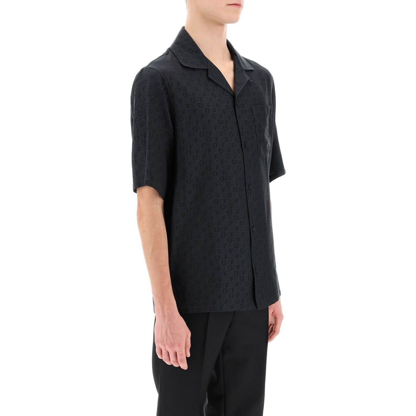 Off-White holiday bowling shirt with off pattern Shirts Off-White