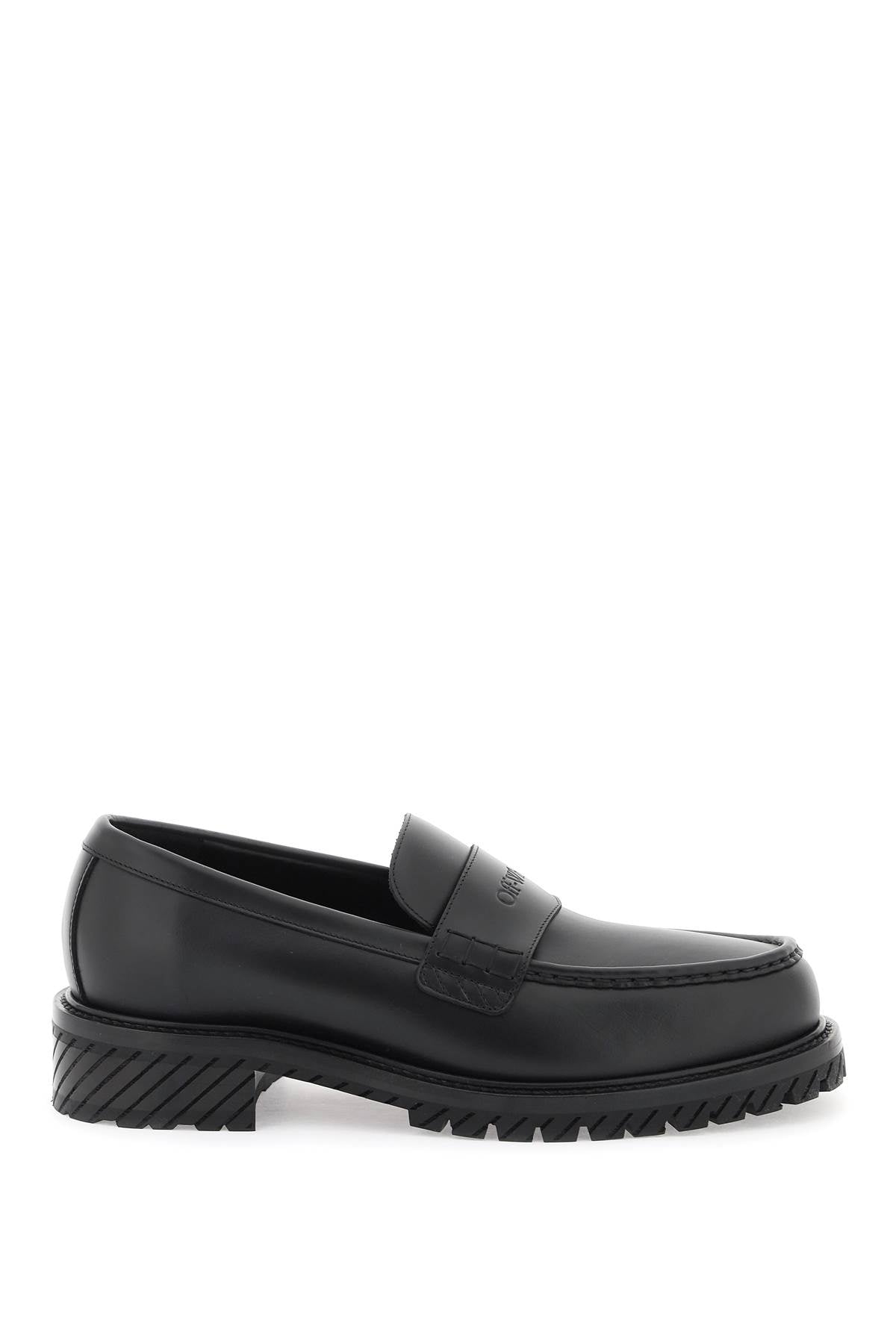 Off-White leather loafers for