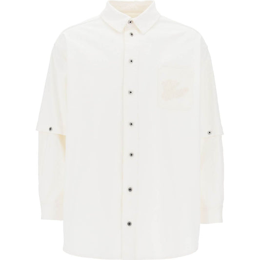 Off White Off-White convertible overshirt with 90's Vests Off White