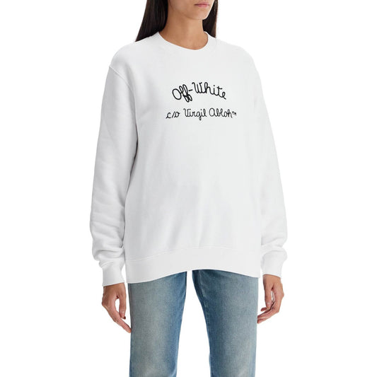 Off White Off-White crewneck sweatshirt with Topwear Off White