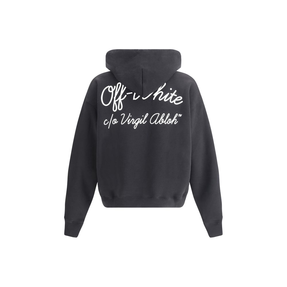Off-White Black Cotton Sweatshirt Off-White