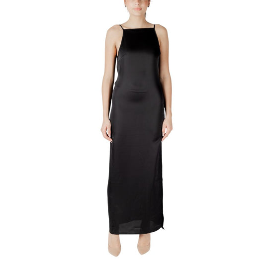 Only Black Recycled Polyester Long Dress Only