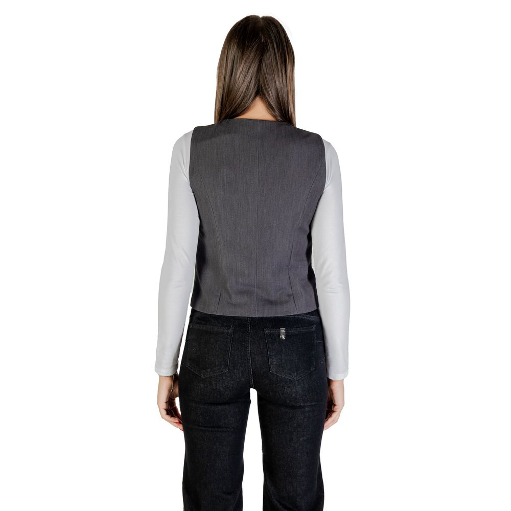 Only Gray Polyester Waistcoat 1728,34 | XXS,71956299936,Clothing,Gray,IT36|XXS,New with tags,Only,Suits & Blazers - Clothing,Waistcoats - Suits & Blazers - Clothing,Women