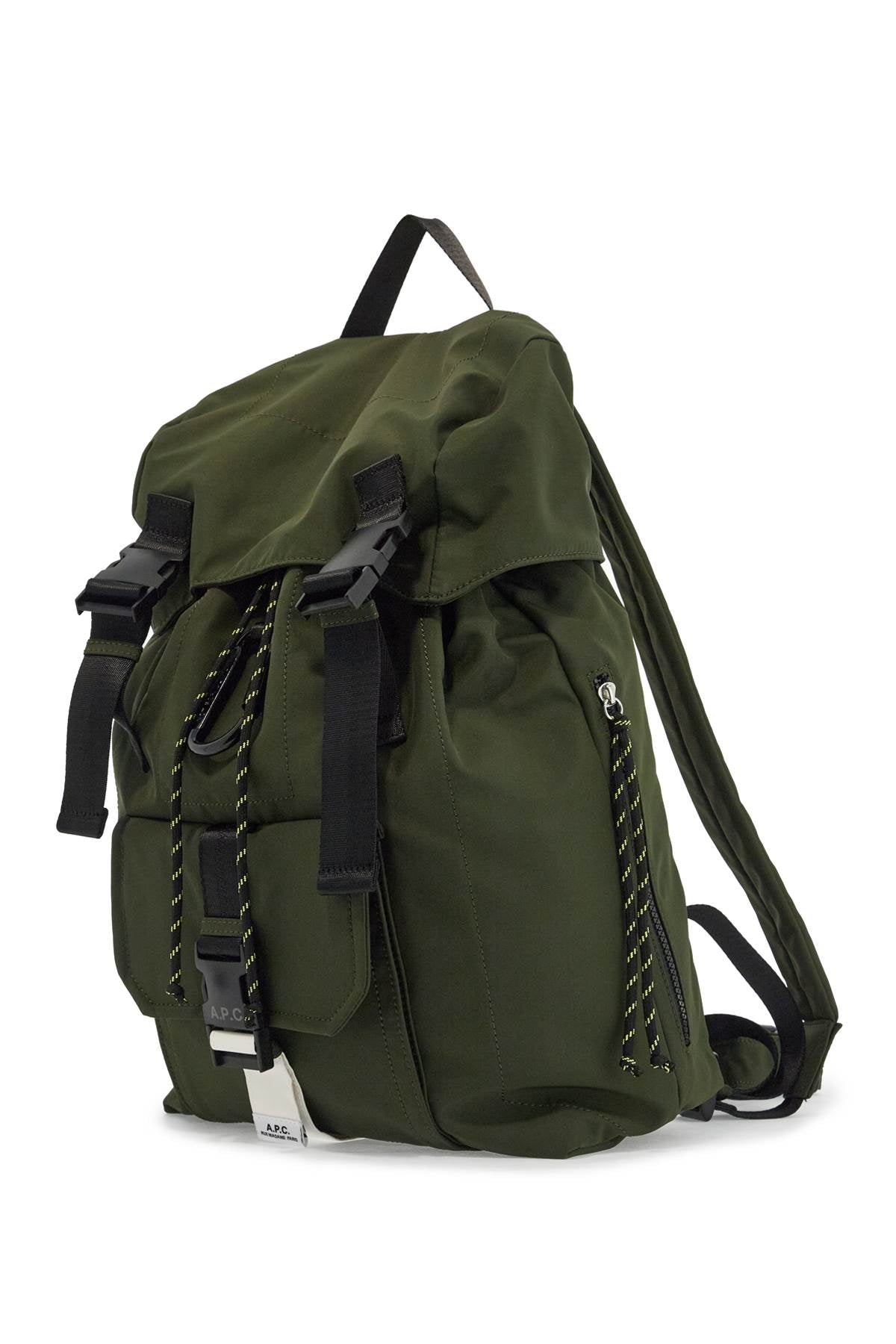 Front view with bag zipped and handles upright.