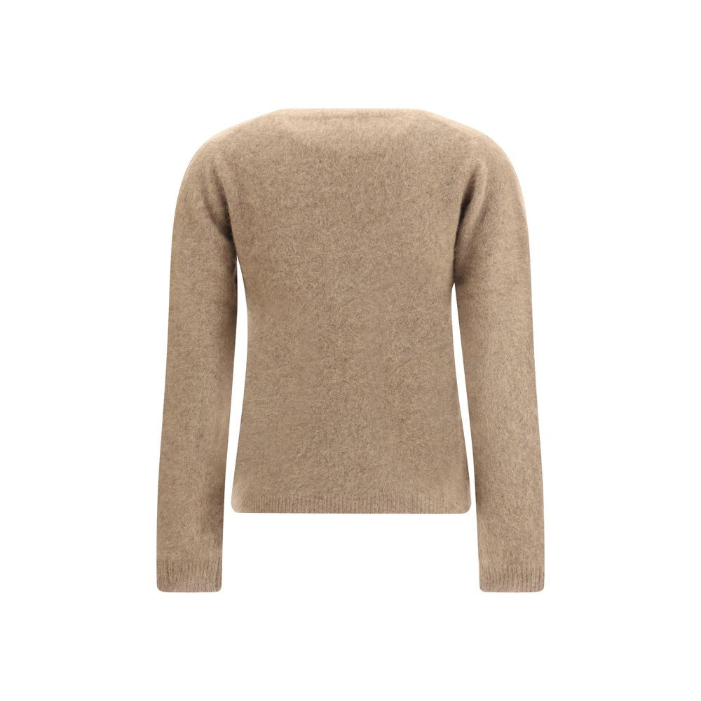 P.A.R.O.S.H. Beige Raccoon Fur Sweatshirt P.A.R.O.S.H.