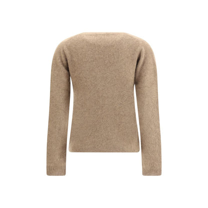 P.A.R.O.S.H. Beige Raccoon Fur Sweatshirt P.A.R.O.S.H.