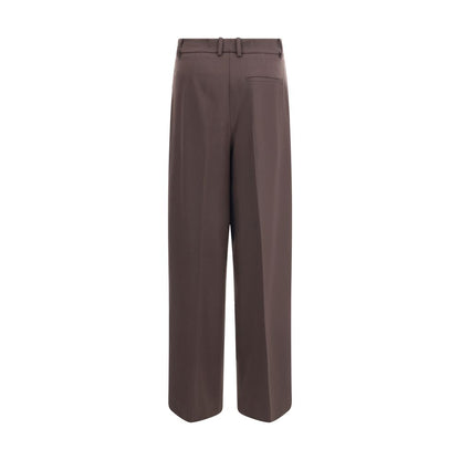 P.A.R.O.S.H. Brown Fleece Wool Dress Pants