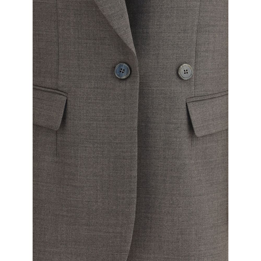 P.A.R.O.S.H. Gray Fleece Wool Blazer P.A.R.O.S.H.