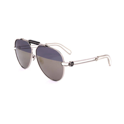 PHILIPP PLEIN SUNGLASSES Mod. SPP048M SHINY PALLADIUM