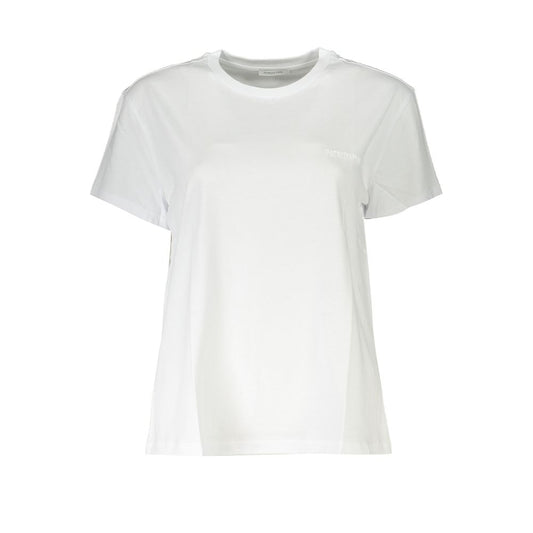 Patrizia Pepe Bianco Organic Cotton Women T-Shirt