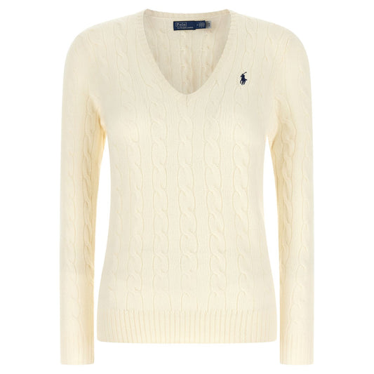 Polo Ralph Lauren White Wool Cardigan