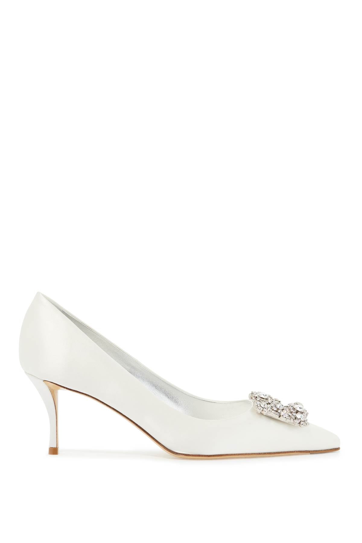 Roger Vivier satin  décolleté Flower Strass Buckle Pumps Roger Vivier