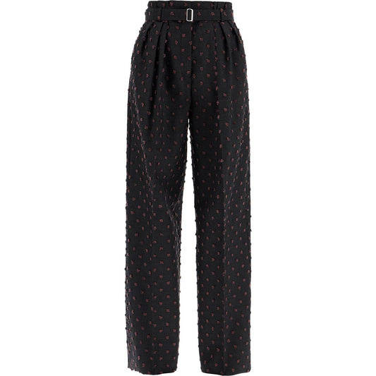 Lanvin wide plumetis trousers Trousers Lanvin