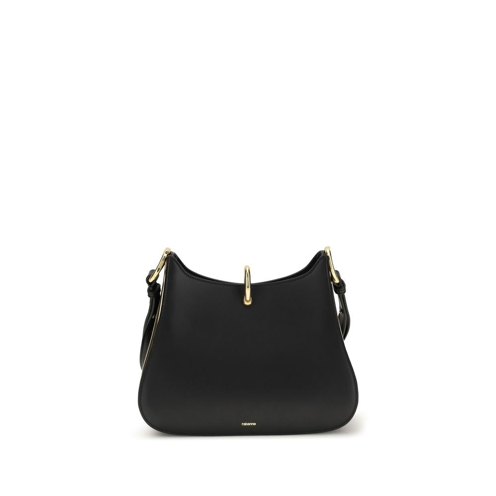 Rabanne Black Calf Leather Bos Taurus Shoulder Bag Rabanne
