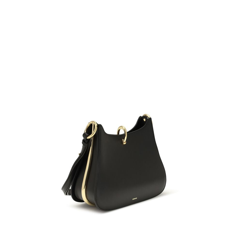 Rabanne Black Calf Leather Bos Taurus Shoulder Bag Rabanne