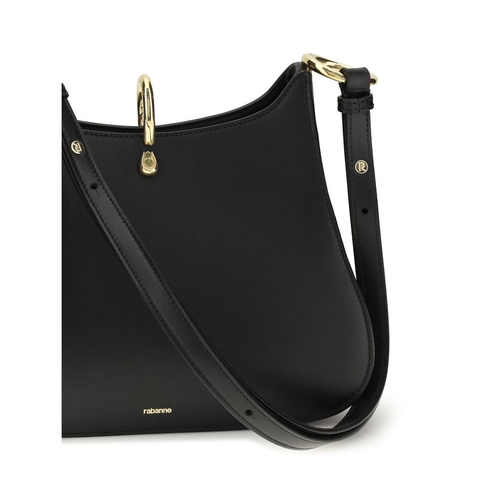 Rabanne Black Calf Leather Bos Taurus Shoulder Bag Rabanne