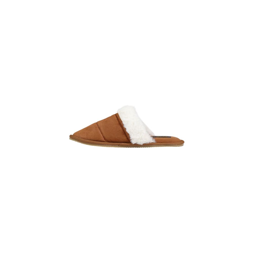 Ralph Lauren Brown Textile Slippers