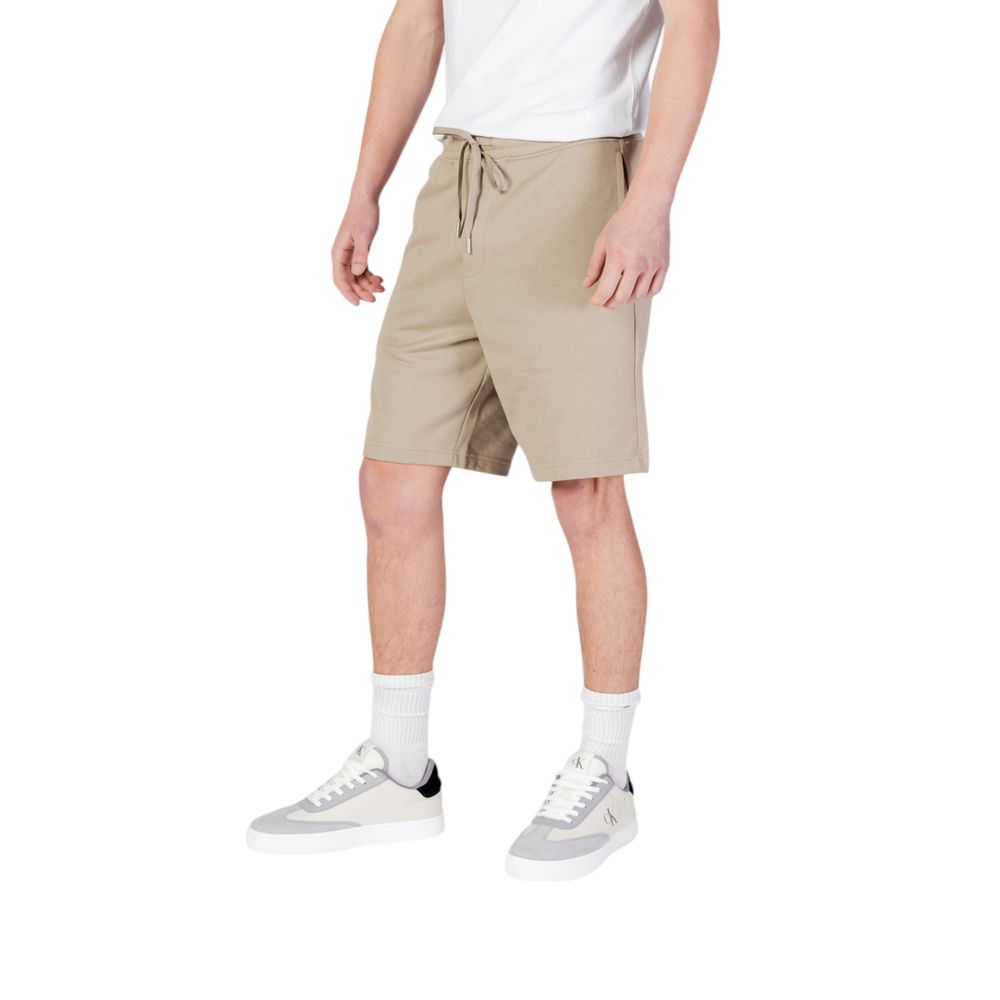Replay Beige Cotton Bermuda Shorts Replay