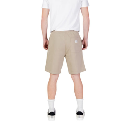 Replay Beige Cotton Bermuda Shorts Replay