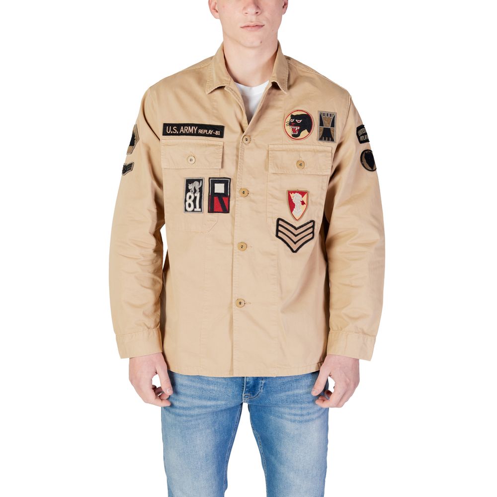 Replay Beige Denim Shirt Replay