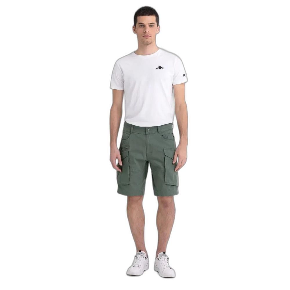 Replay Bicolor Cotton Bermuda Shorts Replay