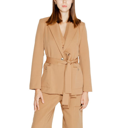 Rinascimento Beige Polyester Blazer Rinascimento