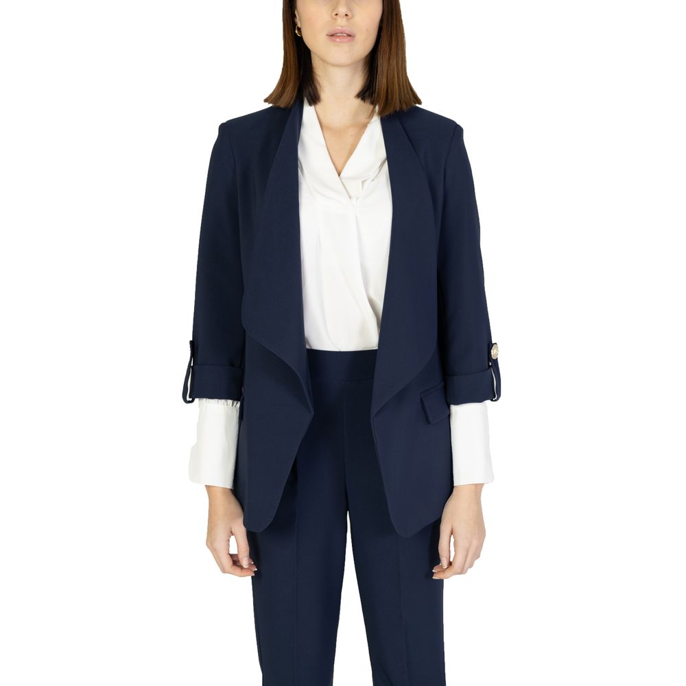 Rinascimento Blue Polyester Blazer Rinascimento