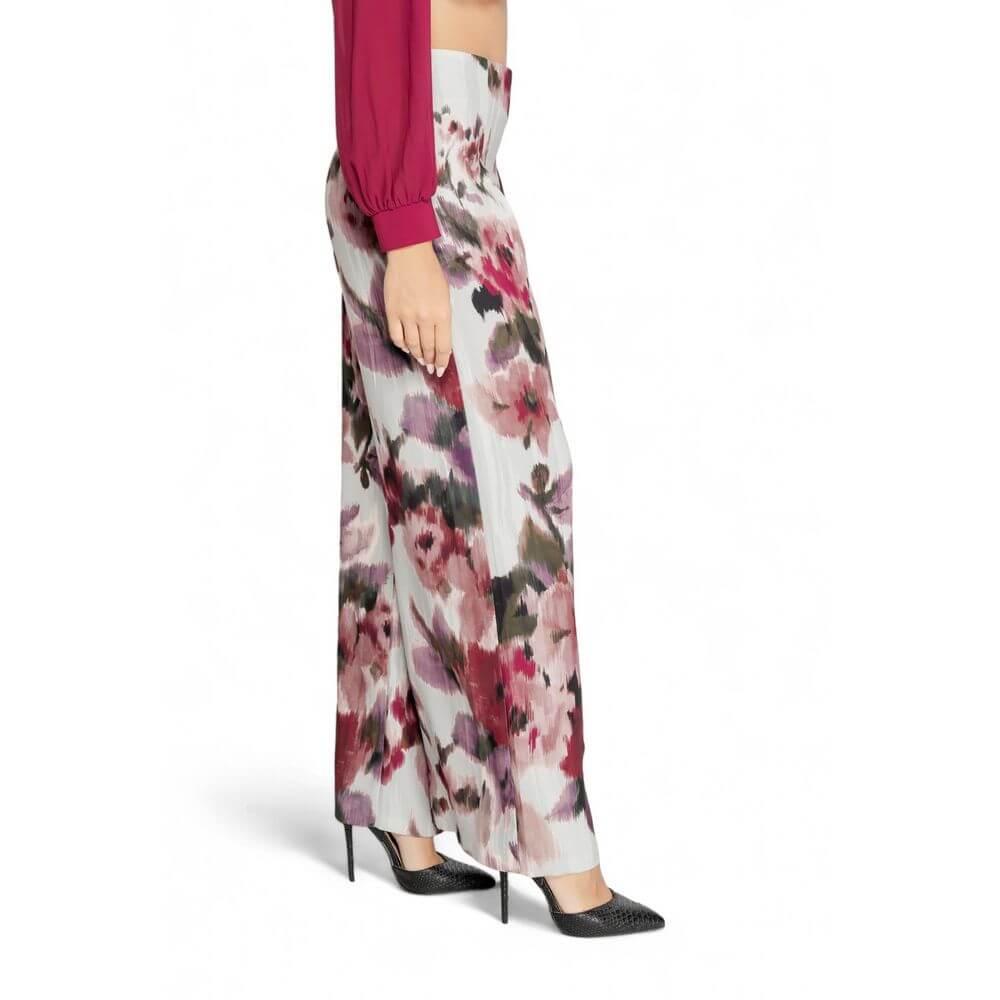 Rinascimento Bordeaux Polyester Casual Pants Rinascimento