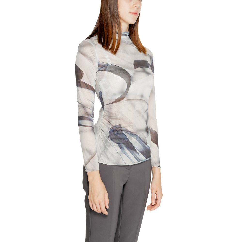 Rinascimento Gray Polyester Long Sleeve T-Shirt Rinascimento