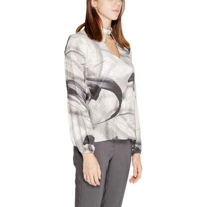Rinascimento Gray Viscose Blouse Rinascimento